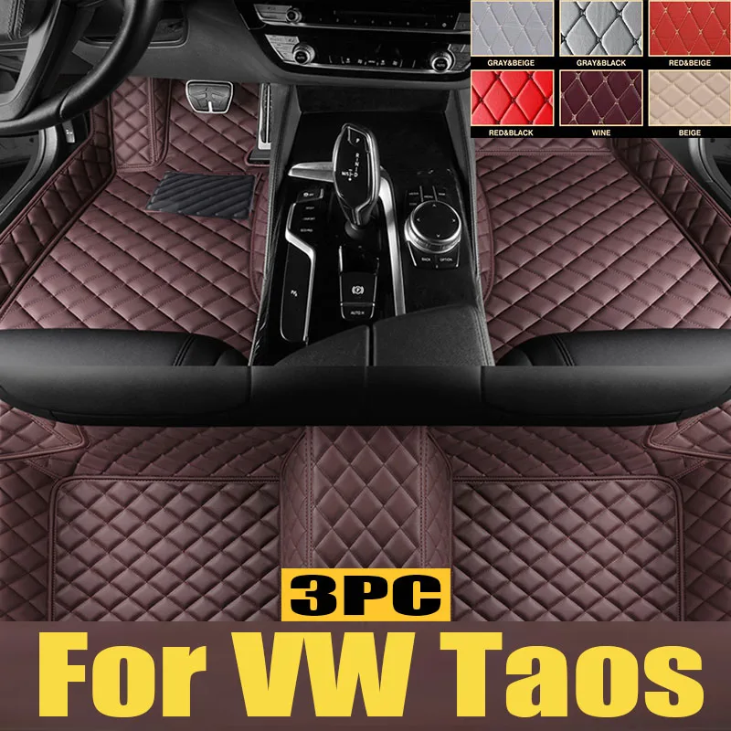 

Floor Mats For VW VW Taos Tharu 2020~2023 Waterproof Tapetes Para Automovil Car Mats Alfombra para Auto Car trunk mat