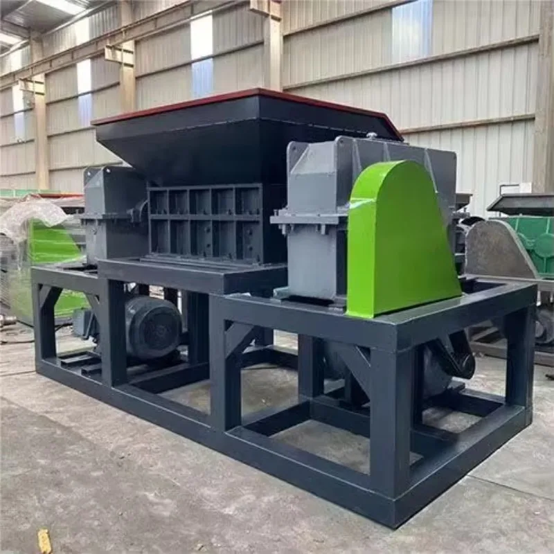Mobile Tire Shredder for Sale Twin Shaft Shredder Tire Crusher Customizable Tyre Shredding Recycling Machines