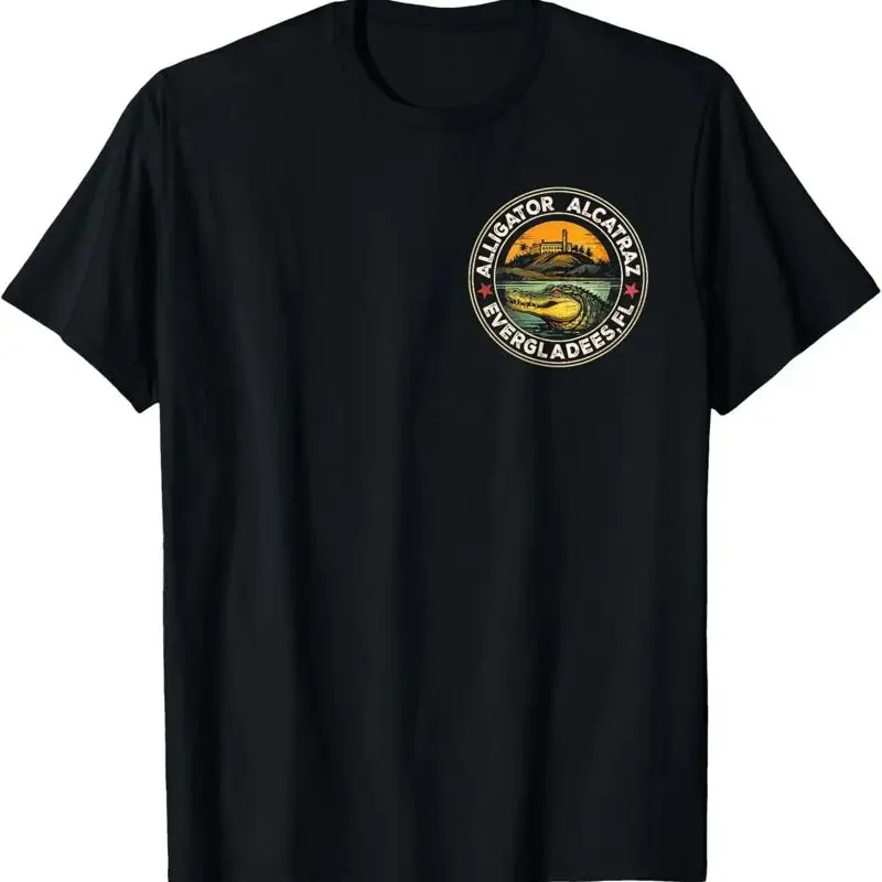 Alligator Alcatraz One Sided T Shirt All Size S 4XL