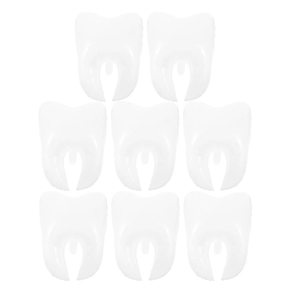 

8pcs Teeth Balloon Decorations Large Tooth Party Balloons Foil Inflatable For Shower Birthday Graduation Wedding Festival