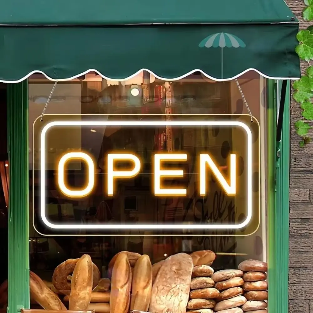 

Высококачественная неоновая вывеска с питанием от USB, вывеска на окно с регулируемой яркостью, открытая неоновая вывеска, декоративная вывеска, бизнес-вывеска, неоновая вывеска, лампа спереди магазина магазина