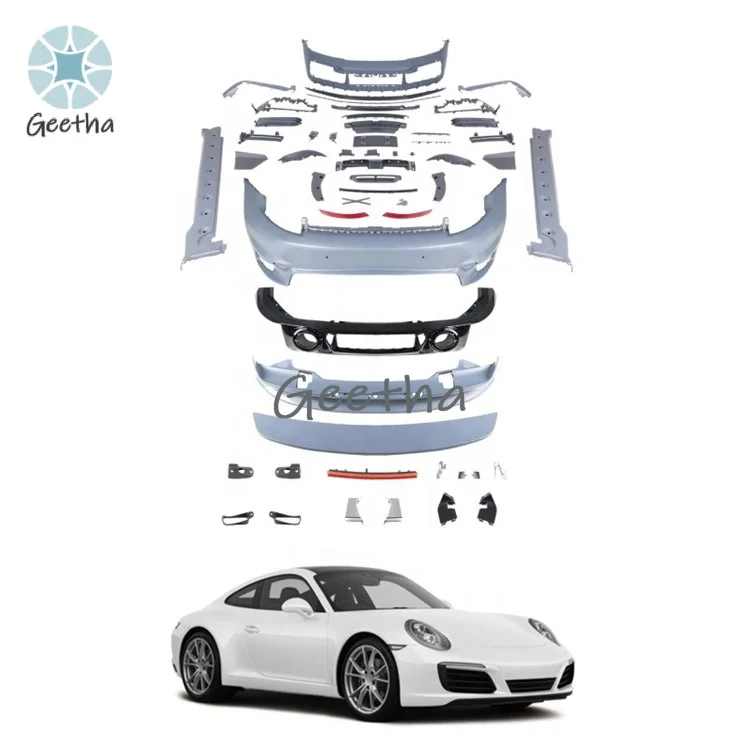 

For 992 911 Bodykit Upgrade Turbo S SD Style Car Front Rear Bumper Assembly DRL Spoiler Body Kit for Porsche 2019-2023