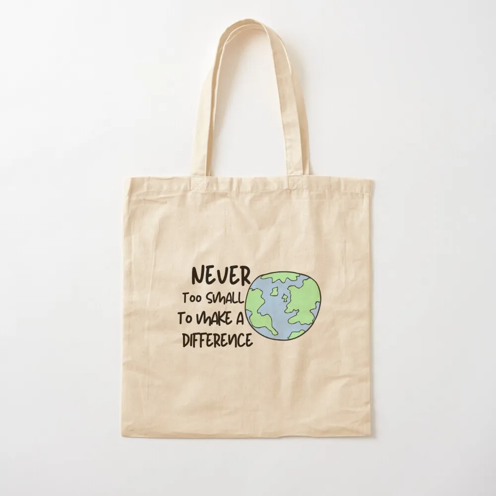 

Never Too Small Shirt Planet Earth Greta Climate Change Shirt SOS Help Climate Strike Shirt Nature Future Natural Envir Tote Bag