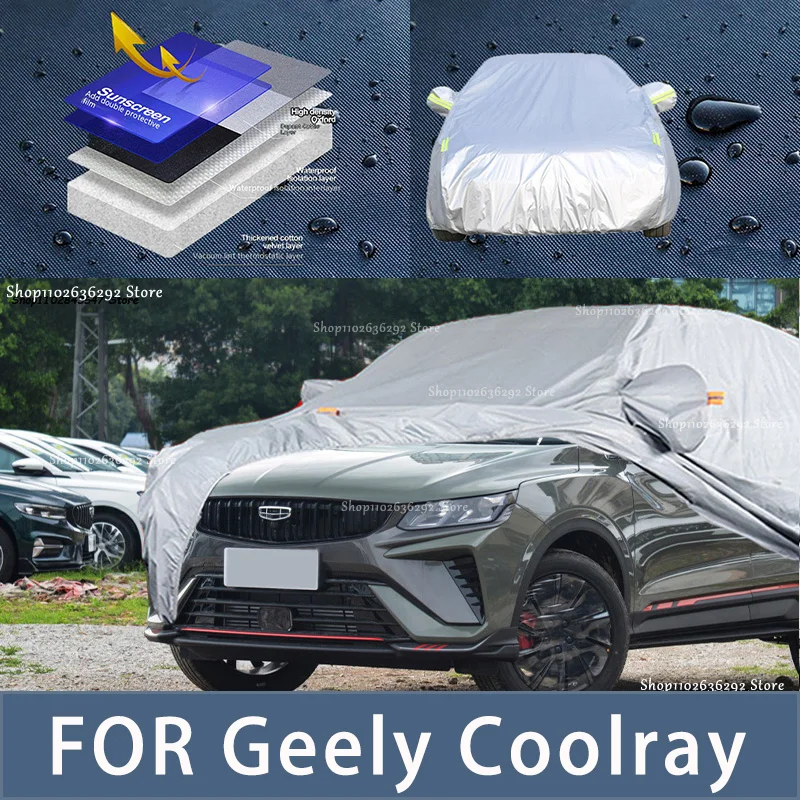 For Geely Coolray Outdoor Protection Full Car Covers Snow Cover Sunshade Waterproof Dustproof Exterior Car accessories