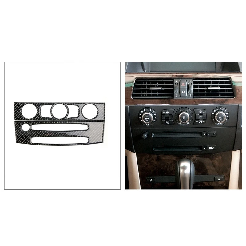

Carbon Fiber Dual CD & AC Panel Trim Cover Sticker for BMW 5 Series E60 525i 528i 530i 535i 550i 2004-2007