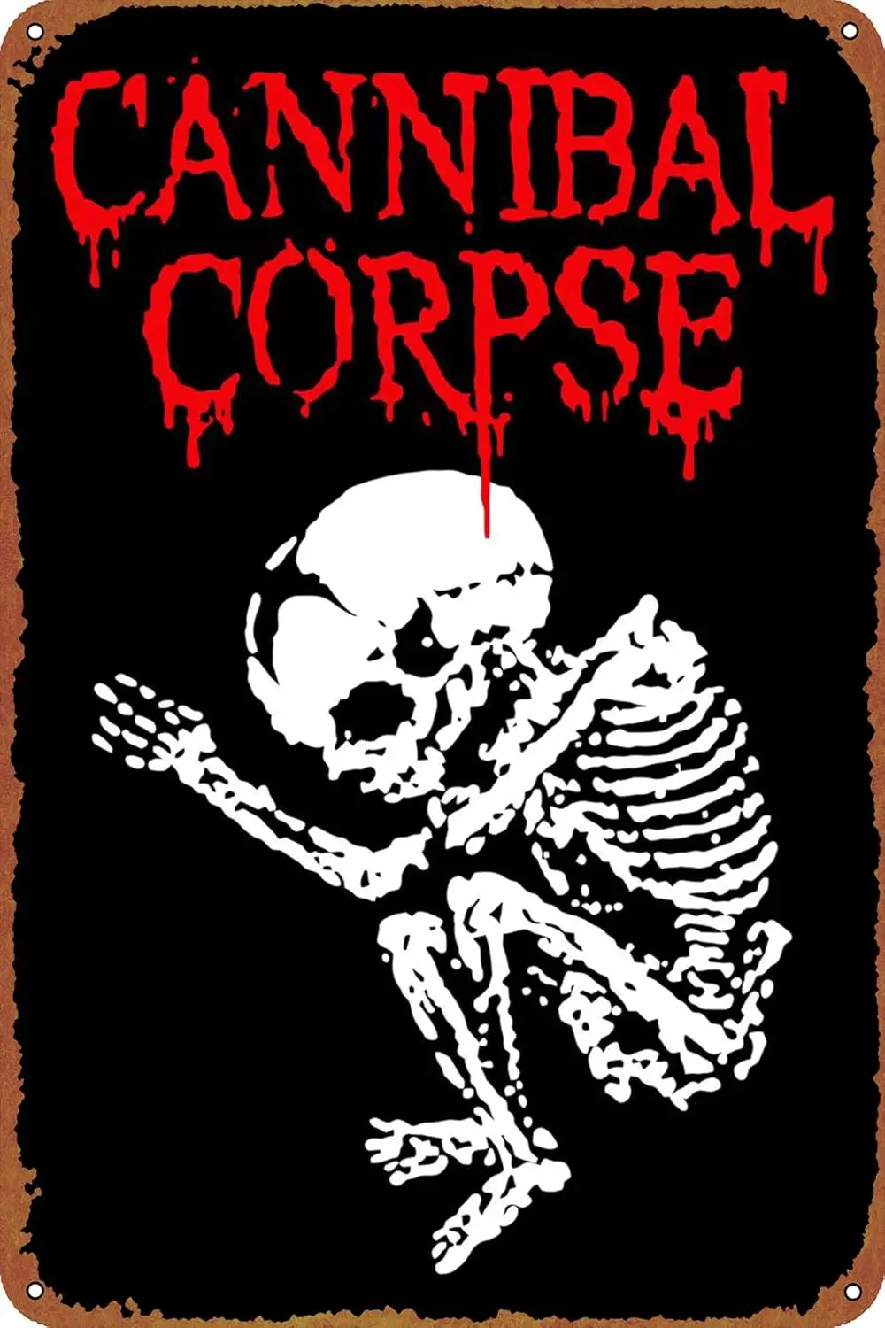 Cannibal Corpse Music Metal Tin Sign Hanging Retro Sign Kitchen Wall Poster Garage Cafe Bar Pub Man cave Art Novelty Plaque 8x12