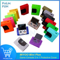 Mini Plus Game Console 3 In 1 Protective Cover 3.5 Inch Portable Retro Handheld Game Console Storage Display Stand DIY