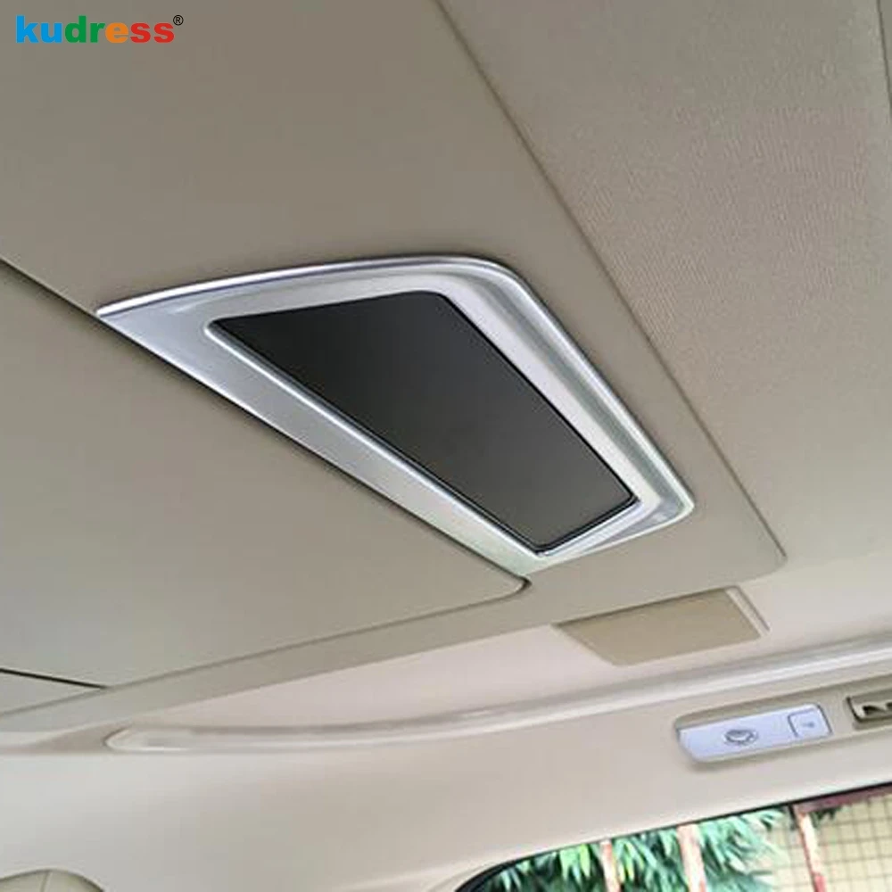 Car Roof Screen Display Panel Frame Cover Trim For Toyota Alphard Vellfire 2016 2017 2018 Matte Interior Molding Accessories