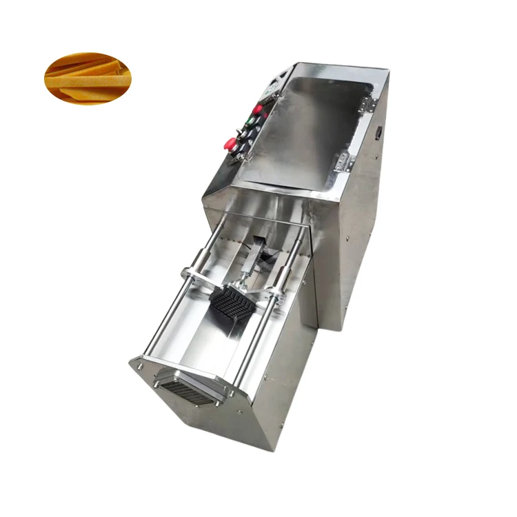 Potato Chips Making Machine Root Vegetable Strip Cutting Machine Stainless Steel French Fries Slicing Machine