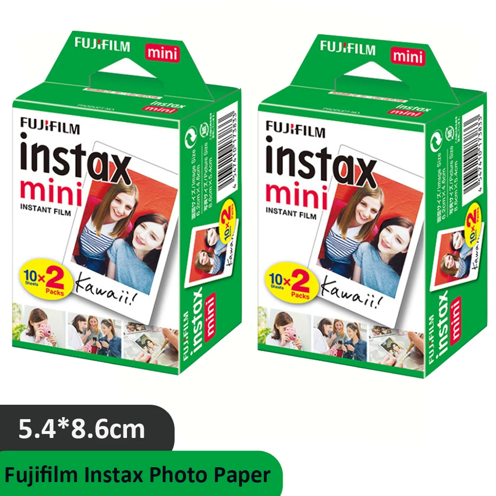 

40 листов фотобумаги Fujifilm instax mini пленка с белыми краями для Mini 8 7s 9 11 50s 90 Фотопринтер Fujifilm Camera