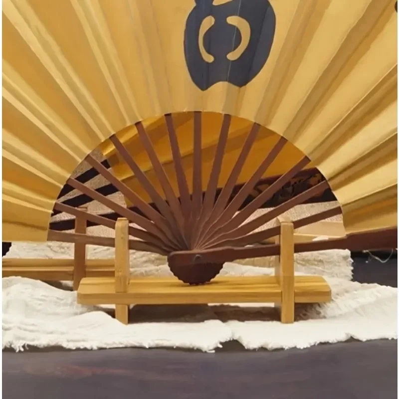 1pc durável de bambu chinês dobrável ventilador de mão suporte base ventilador expositor dobrável ventilador de mão suporte de exibição decoração para casa