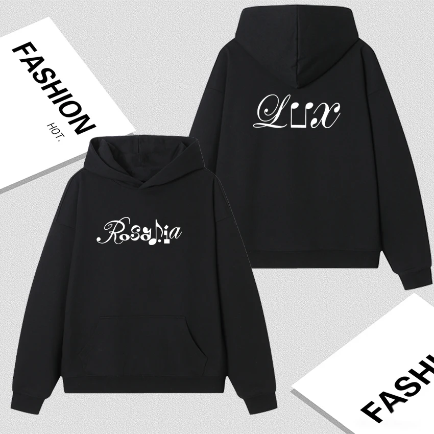 

Rosalia Lux Tour 2026 Graphic Long sleeve Men Women Sweatshirt Gothic Fashion Fleece Hoodies Bodywarmer Loose Pullovers Unisex