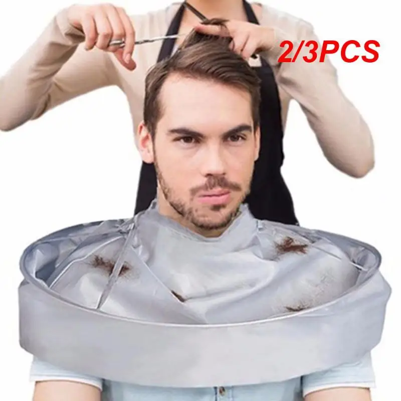 

2/3PCS Adult Medium Size Haircut Cloak Cloth Hair Dye Three-Dimensional Breathable Household Haircut Cloak Foldable Haircut Tool