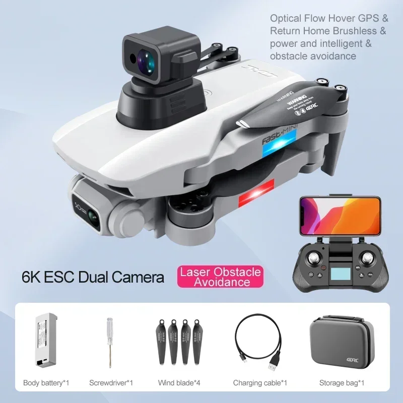 Novo f8s gps drone profissional 8k câmera hd 5g evitar obstáculos sem escova fotografia aérea rc quadcopter dron brinquedo presente 2km