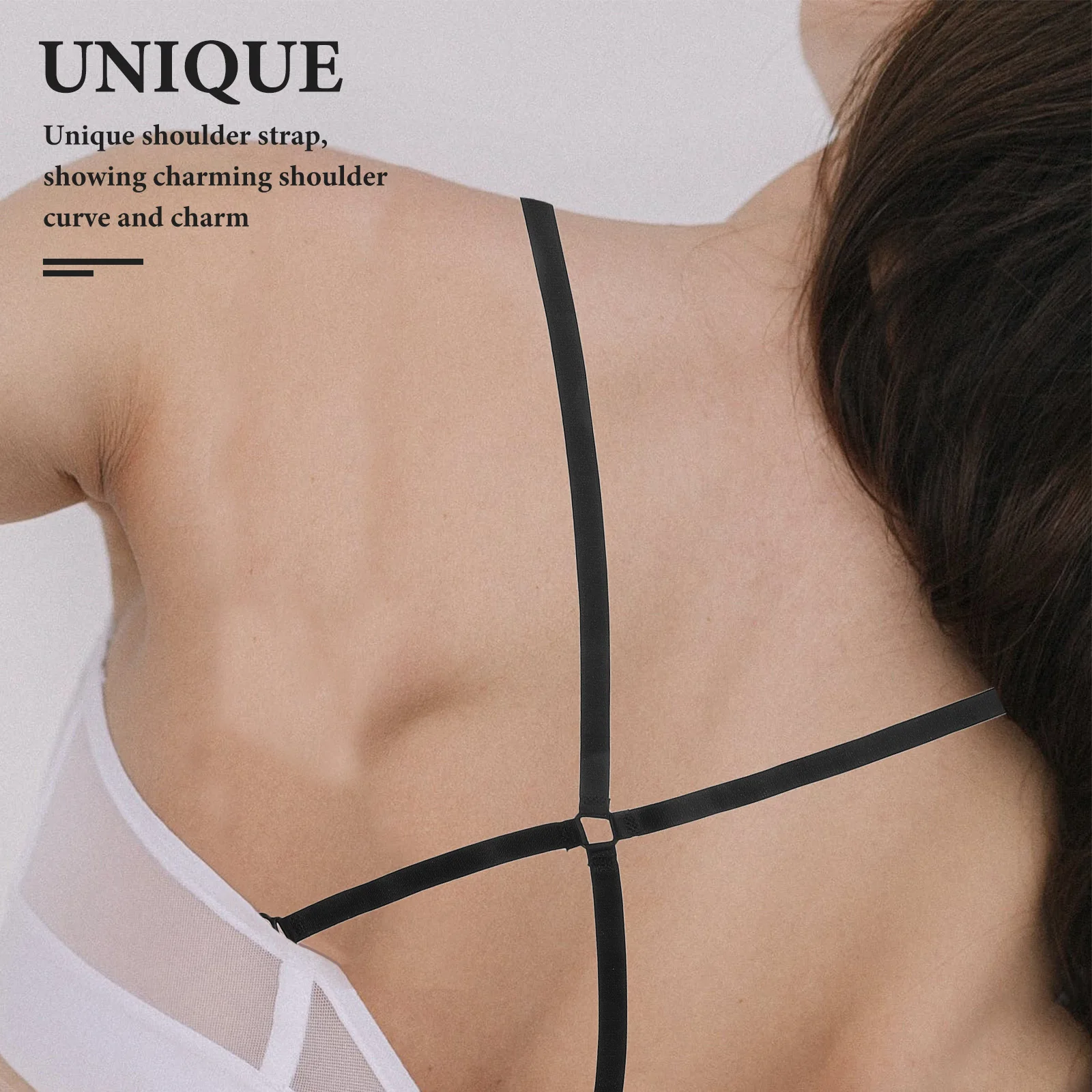 

Adjustable Cross Replacement Stretchable Invisible Shoulder Strap For Women Lingerie Dress Nylon Strap Fit Tank Top