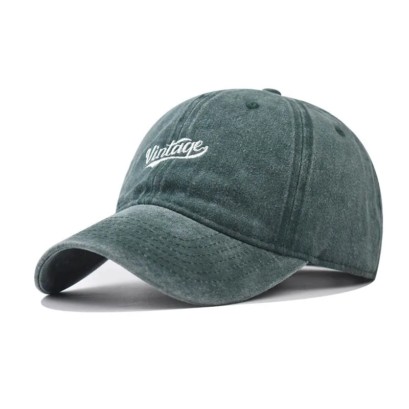 

Washed Cotton Vintage Baseball Cap Spring New Personalized Embroidered Dad Hat