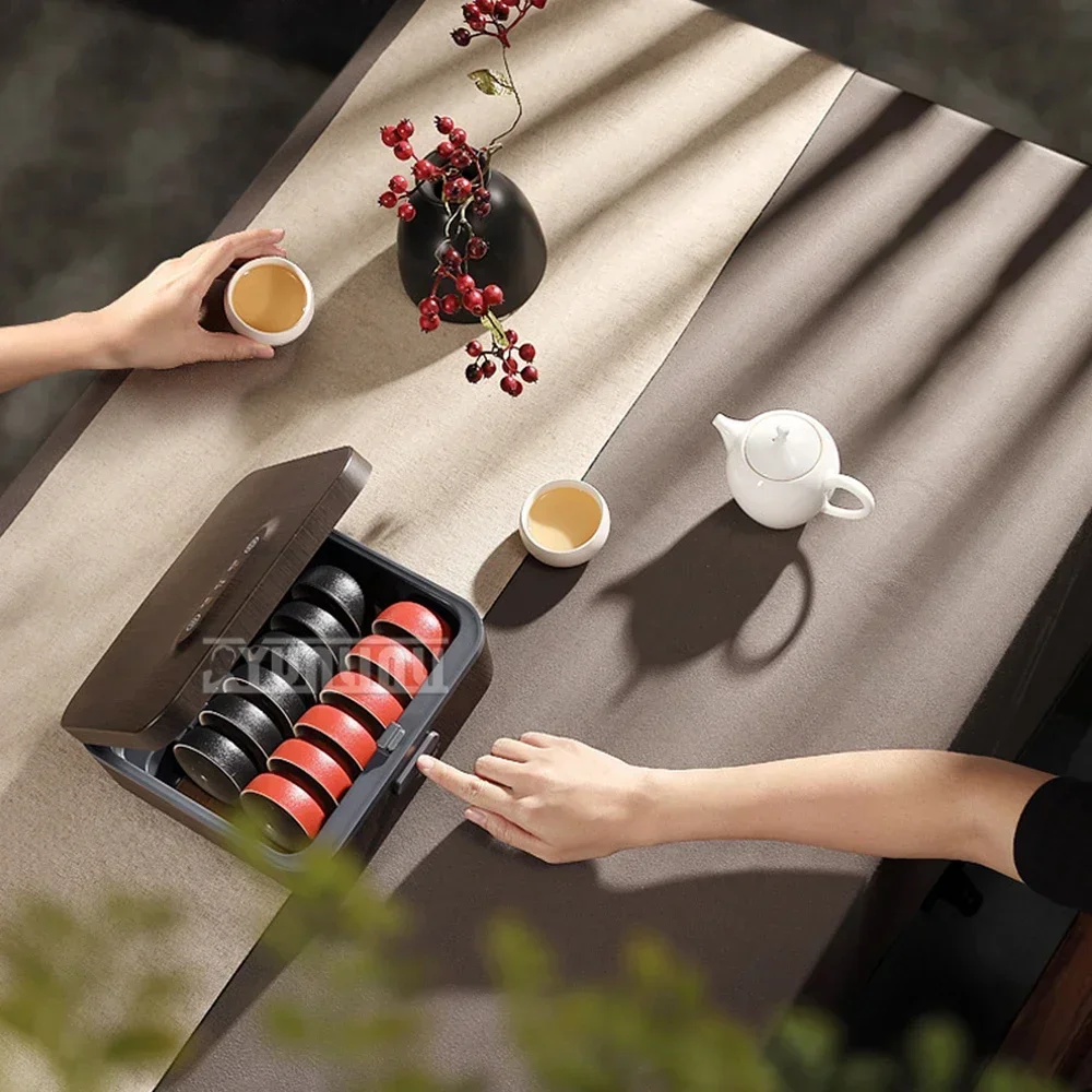 Мини-шкаф для дезинфекции чайной чашки, Домашний Настольный чайный набор, сушилка для чашек с водой, высокотемпературный шкаф