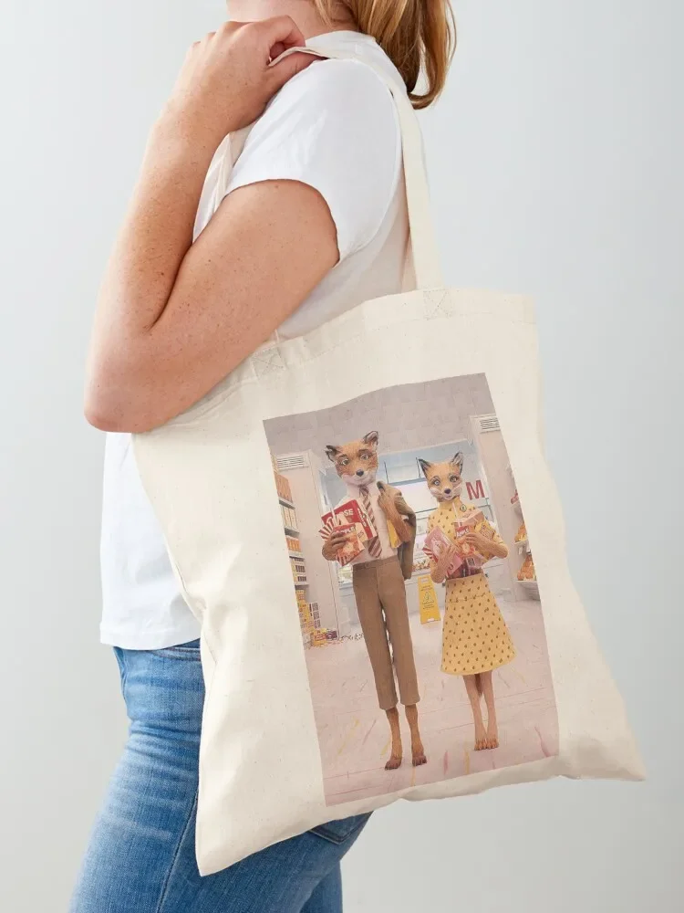 Fantastic Mr. Fox at the grocery store! Tote Bag sacs de shopping free delivery bags Women's shopper bag shopper bags Tote Bag