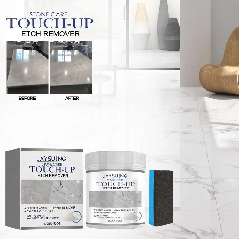 Marble Polishing Powder For Household Kitchen Quartz Tile Floor Stains & Oil Stains Removal Stone Cleaning Polish Care Powder