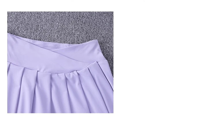 Schnell trocknende, plissierte Tennisröcke für Damen mit mittlerer Taille, niedliche sportliche Workout-Laufsport-Golf-Skorts – Detail 3