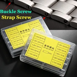 50pcs Screws Rod for Rolex Watch Band Metal Strap Stainless Steel Screw Pin Watch Repair Tools Watch Parts Tool Kit Accessories