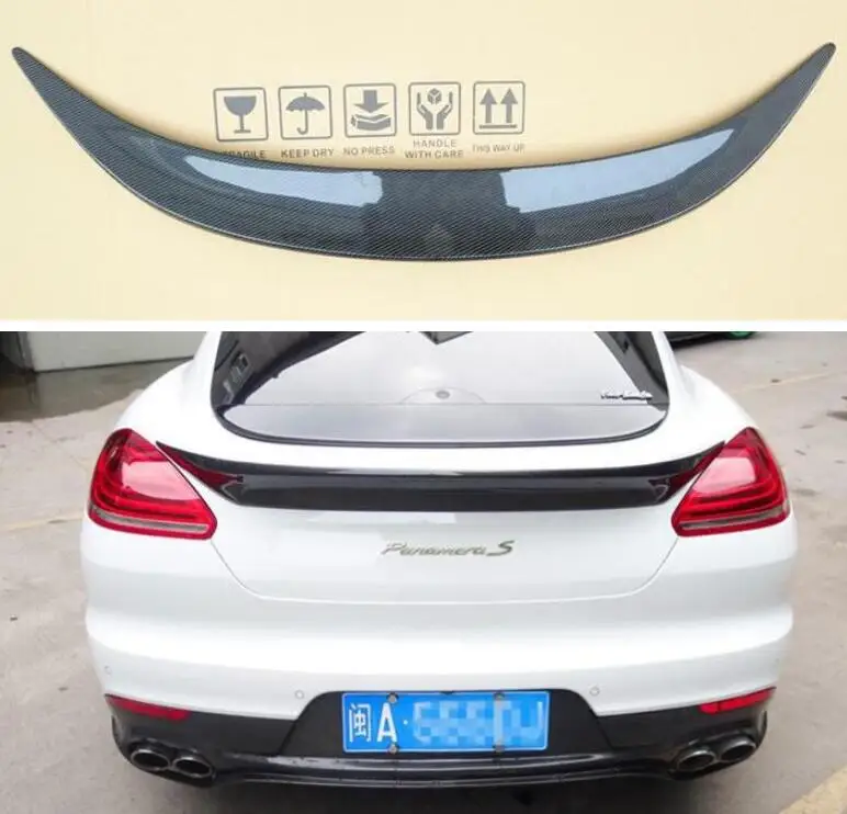 

REAL CARBON FIBER REAR WING TRUNK LIP TAIL SPOILER FOR Porsche Panamera 970 970.1 970.2 2010-2016 AC STYLE