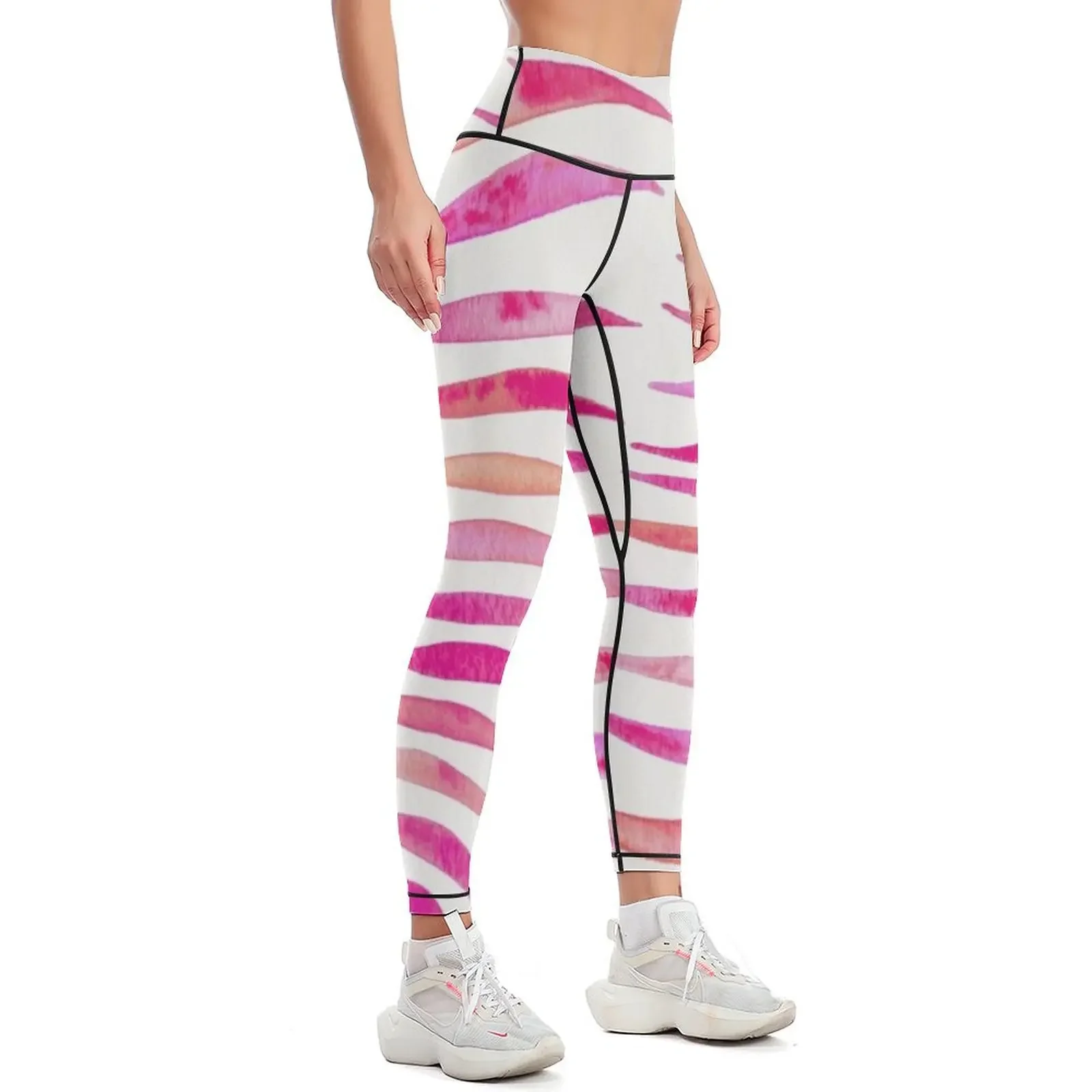 Pink Palm Leaf Leggings Fitness's gym clothes Sports pants woman for girls jogging pants Womens Leggings
