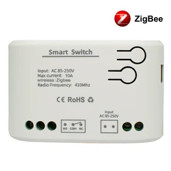 1 Channel Zigbee Smart relay module Smart Light Switch 7-32V AC85-250V 220V RF433Mhz Remote Control On Off Controller