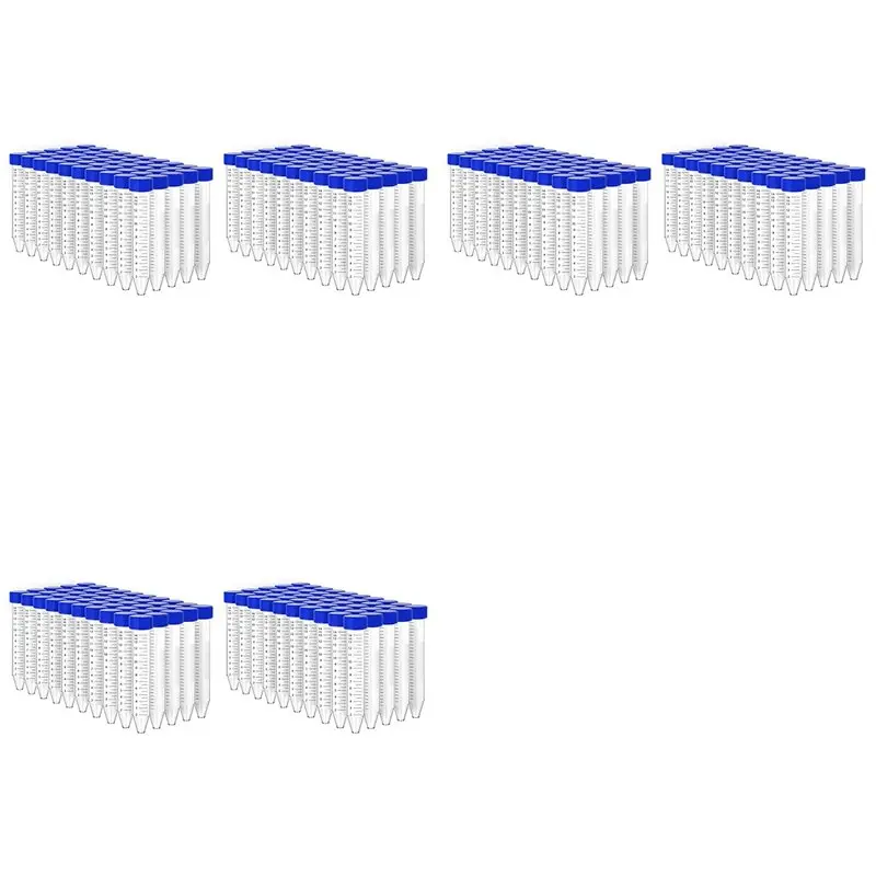 300Pcs Conical Centrifuge Tubes 15Ml With Screw Caps, Graduated And Write Marks Lab Test Container-LICG