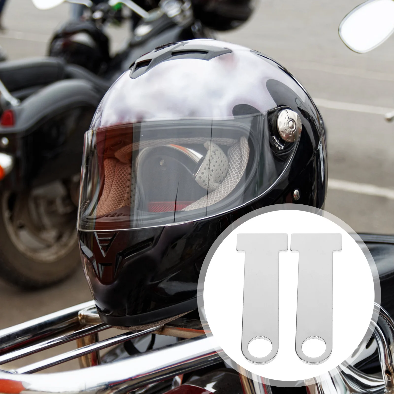 

Brackets Universal Motorcycle Strap Ring Lock Mount Durable Alloy Anti-Theft Accessory For Motorcycle Part