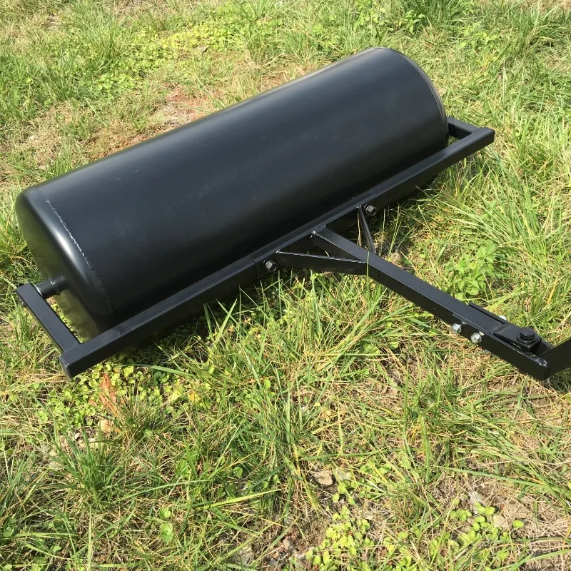 Handheld Steel Lawn Roller Soil Compactor Sod Leveling Drum for Garden Landscaping