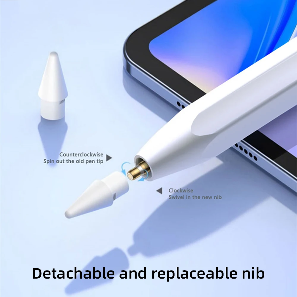 For Apple iPad New Stylus Pencil, for 2018-2024 iPad Air 11 13 M2 2024 Pro 11 13 M4 Attaches, charges, and pairs magnetically