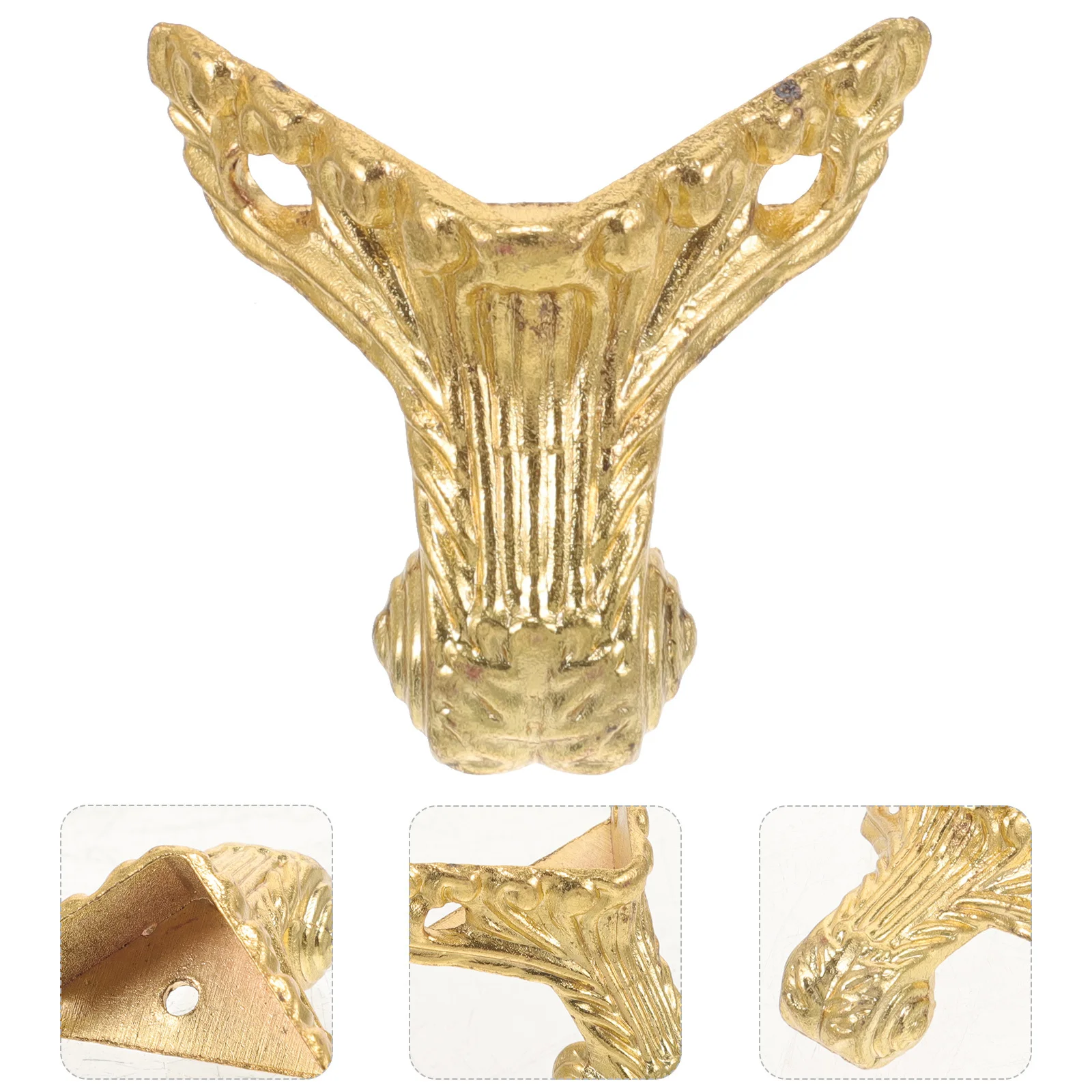 8 قطعة أرجل قطع الأثاث سبائك الزنك خمر تصميم دعم قدم استبدال مستقرة أقدام أثاث صغيرة الزخرفية