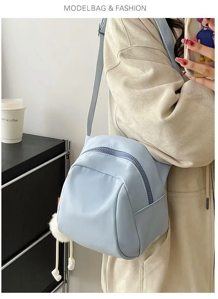 Leichte und vielseitige Nylon-Shell-Tasche für Damen, 2026 Neue große Casual-Umhängetasche für Pendlerinnen – Detail 1