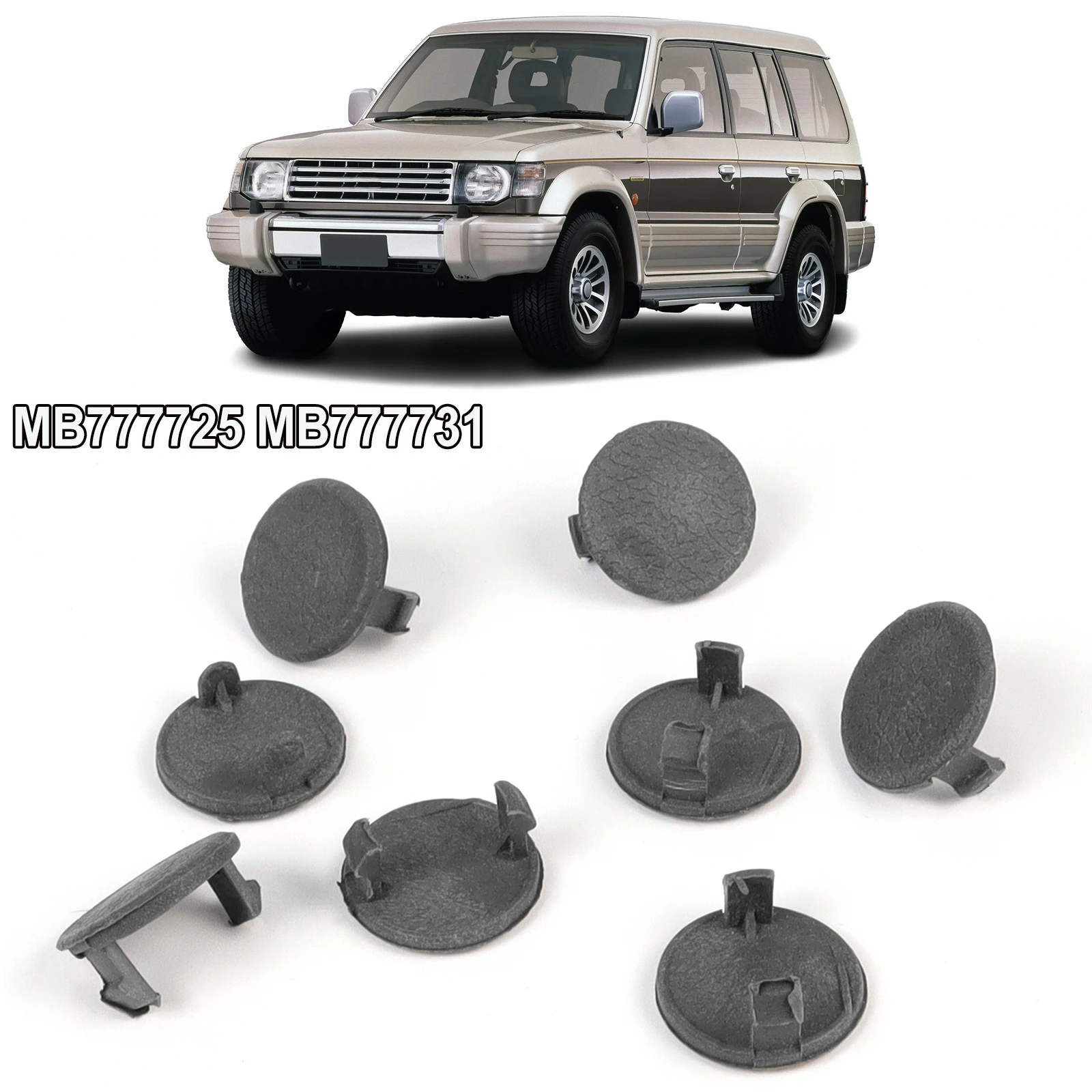 8Pcs Car Inner Door handle Armrest Screw Caps Cover Clips For Mitsubishi Pajero Montero SHOGUN MK2 V31 V33 1990 - 2000 MB777725