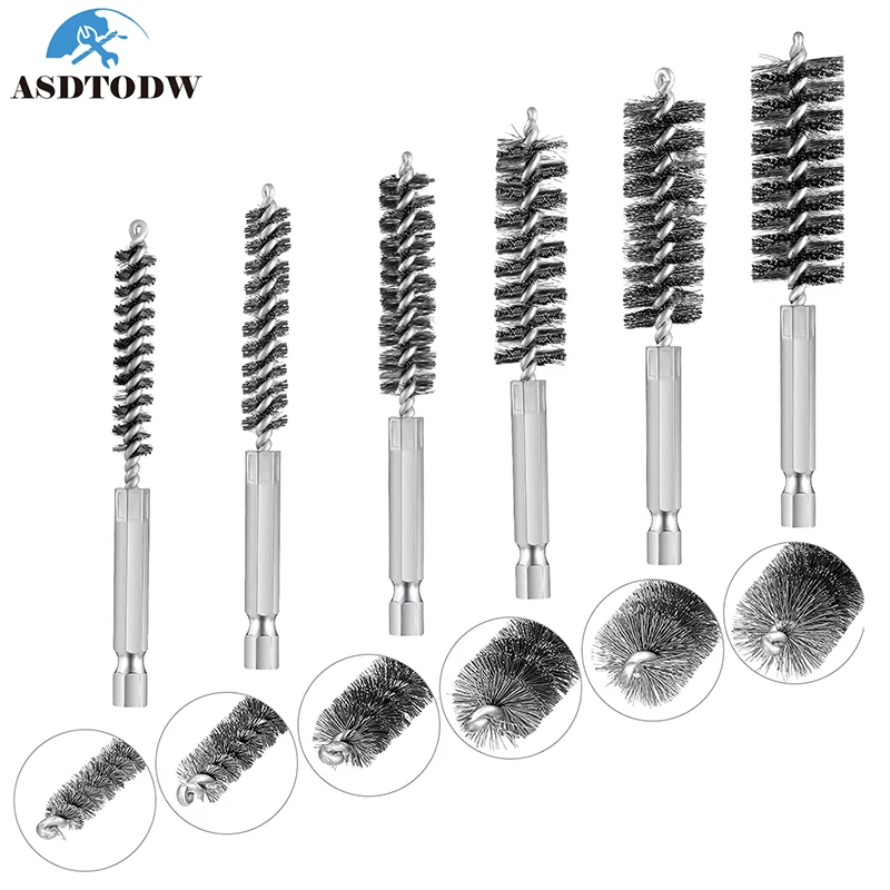 Stainless Steel Drilling Brush Twisted Wire Stainless Steel Cleaning Brushes For Electric Drill Impact Tool Cleaning