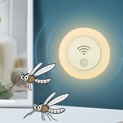 Household NightLight Ultrasonic Mosquito Repellent Indoor for Mother and Baby Intelligent Frequency Conversion Insect Repellent