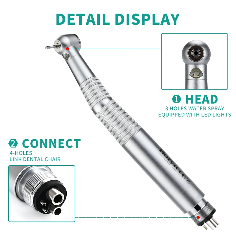 Japão den tal Equipamento CE aprovado Auto Gerador E-gerador de alta velocidade Led Handpiece