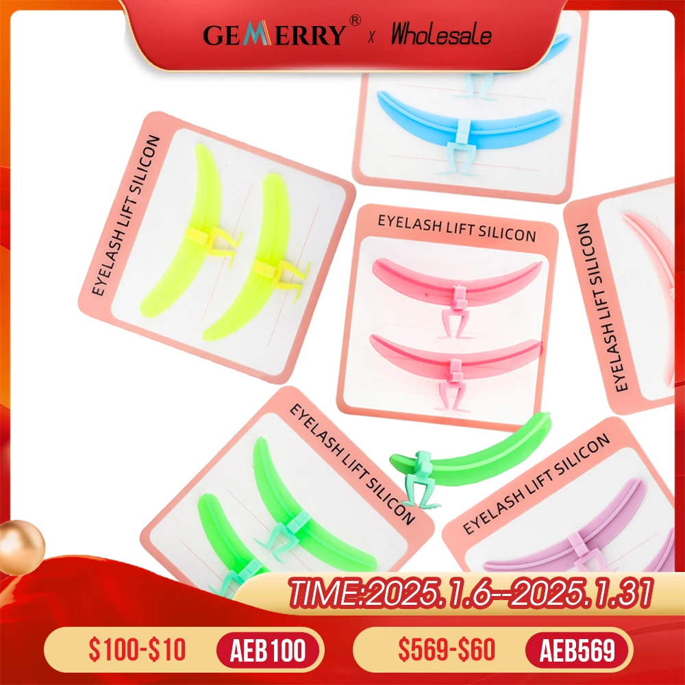 Gemerry Eyelash Extension Supplies Separator Reusable Silicone Pads Eyelash Grafting For Beginners Professional Makeup Tools