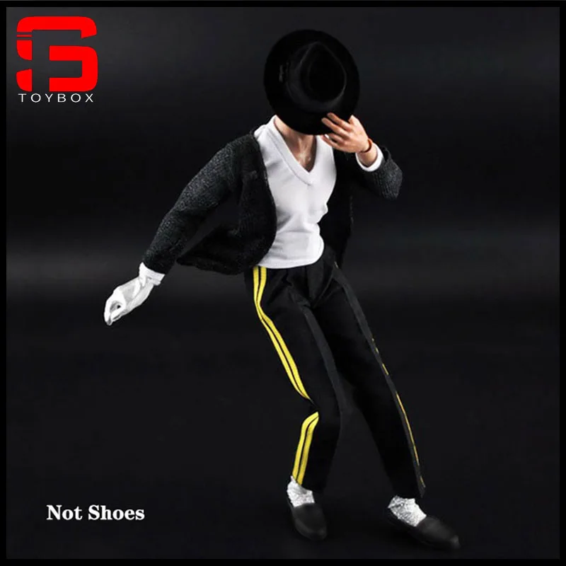 ZYTOYS ZY16-7 1/6 Male Soldier Michael Jackson MJ Black Hip-Hop Suit Model Accessories Fit 12\'\' Action Figure Body In Stock