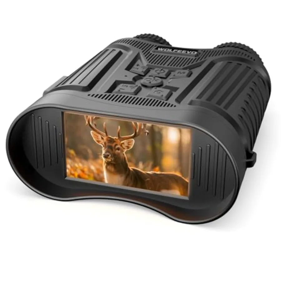 

Night Vision Goggles, 4K HD Night Vision Binoculars with 7X Digital Zoom, 3'' HD Screen and Rechargeable Battery for Camping an