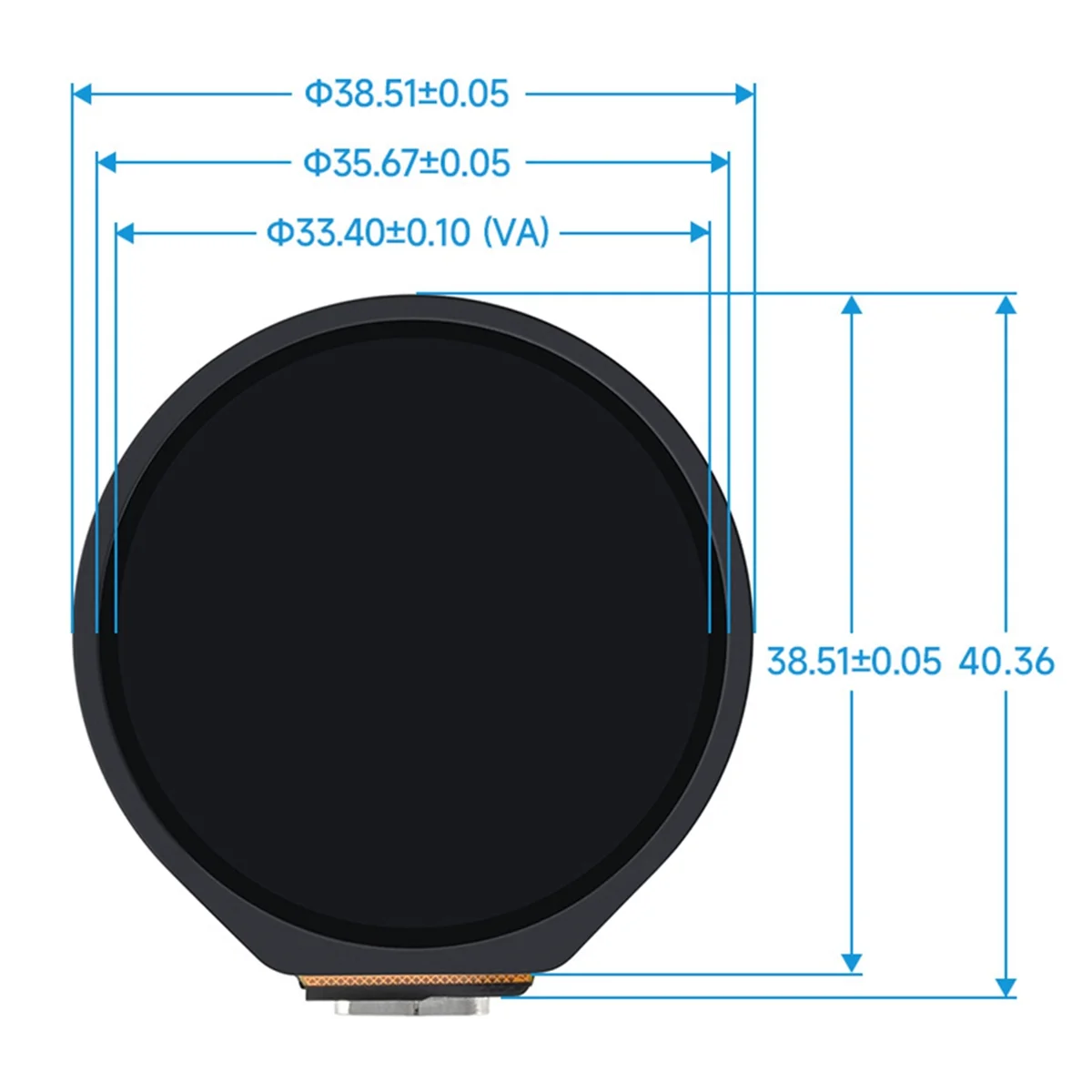 ESP32-S3 Development Board 1.28 Inch Touch Screen Round LCD Display with WiFi Bluetooth Accelerometer Gyroscope Sensor