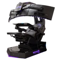 ease comfy IW R1 Zero gravity reclined workstation chair gaming COCKPIT for gaming, works triple monitor Tilting rig