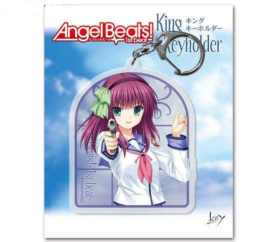 Loen Anime Peripheral Store Angel Beats!Yuri & Kanade Iwasawa AcrylicKeychain Pendant Ornamen Fans Charm Gifts About 6cm