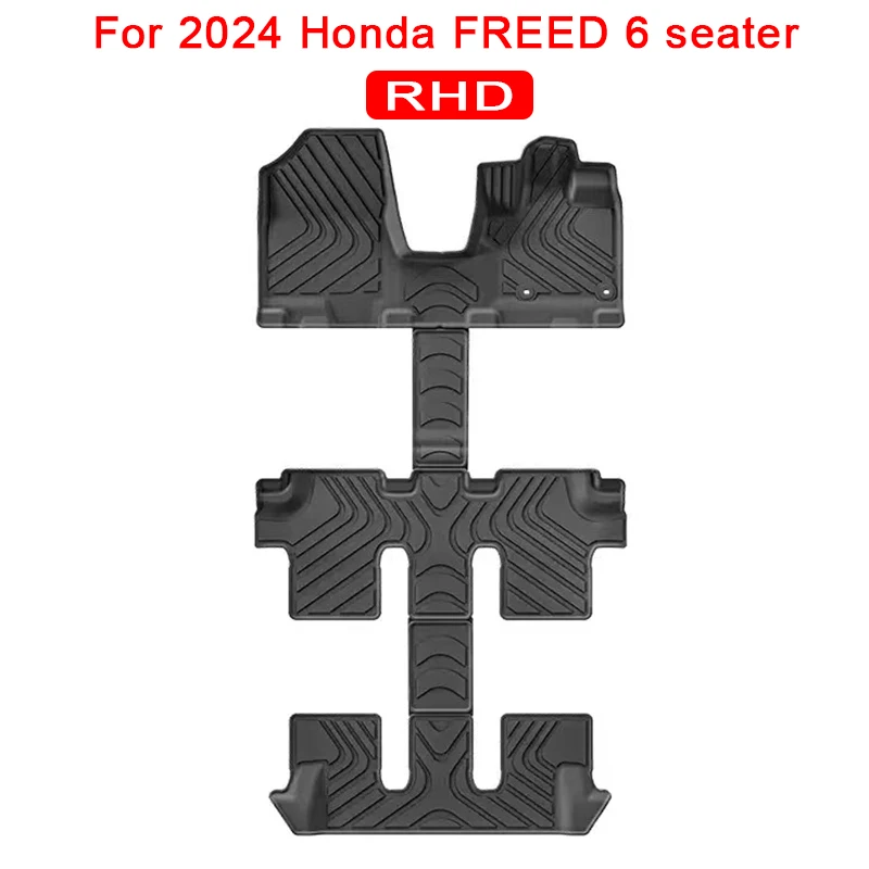 

for 2024 Honda FREED 6 seater Car Floor Mats 3D TPE Waterproof Floor Liners RHD Cargo Liner Right Hand Drive Trunk Mat