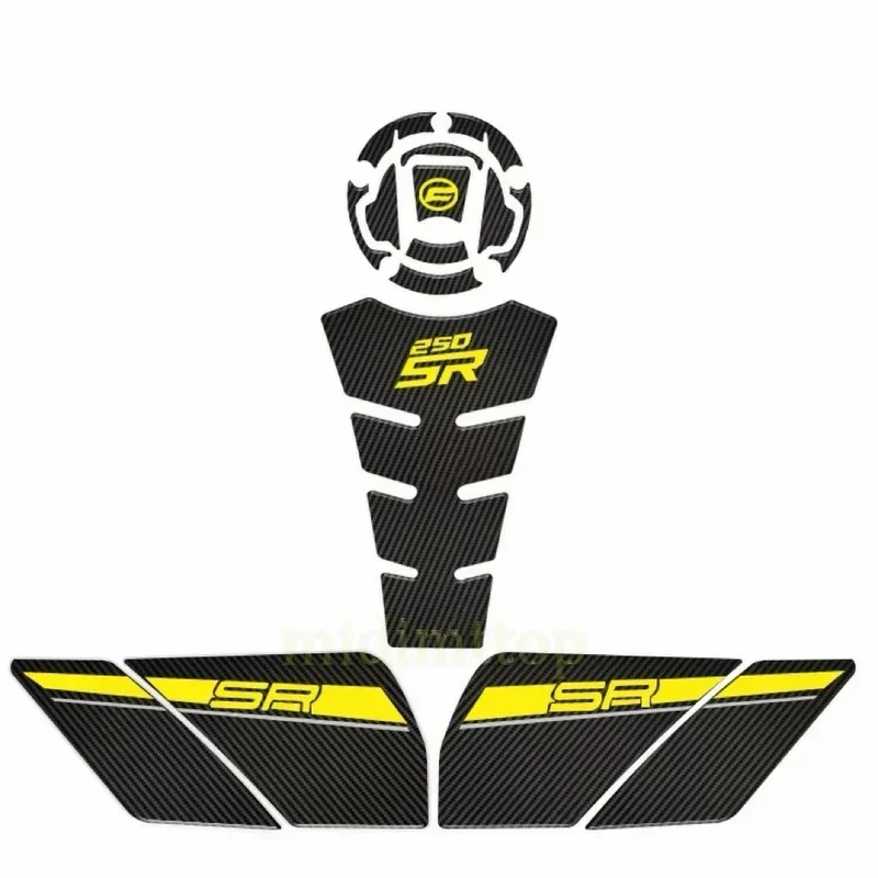 For CFMoto 250sr 250 Sr 2023 fuel tank anti-slip sticker, fish spine protective sticker, decal