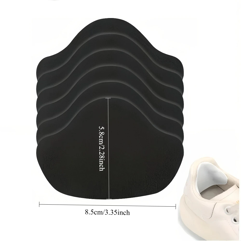 6Pcs Sneaker Heel Repair Patches Wear-Resistant Shoe Heel Protector Stickers Fix Worn Holes for Sneakers, Leather Shoes