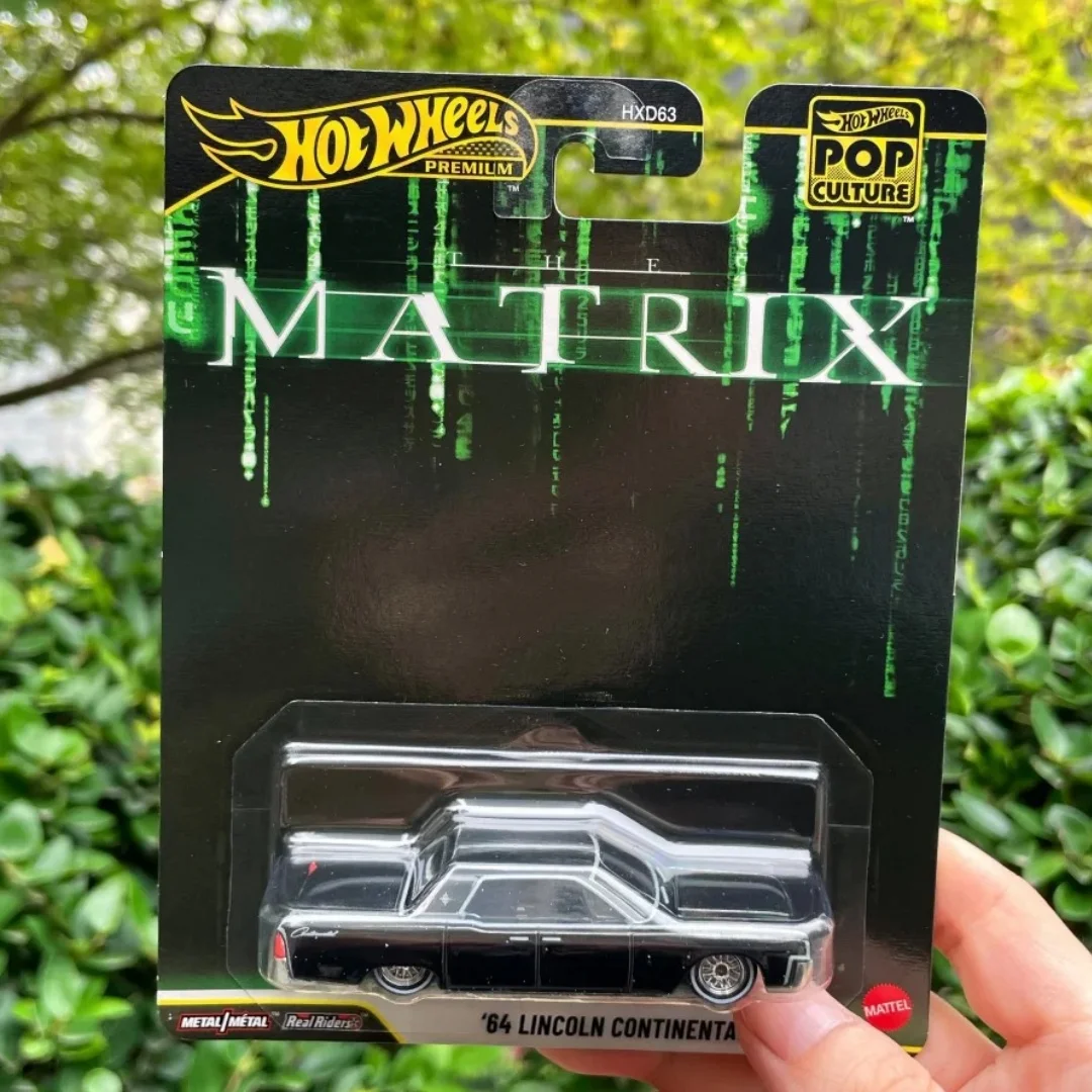 Hot Wheels Premium 2025 Pop Culture Matrix '64 Lincoln Continental 1:64 Diecast Sci-Fi Movie Réplica Brinquedo Colecionável Presente para Meninos