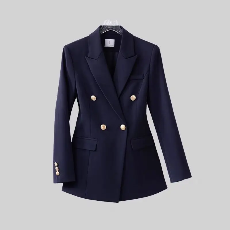 Lässiger Damen-Blazer, Säcke, dünnere Dopamin-Göttin, mit Reißverschluss, Tempeament, intellektuell gestaltet, Selbstkultivierung, Anlass im Inneren