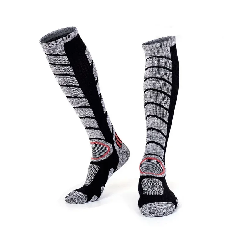 2025 neue Herbst/Winter lange röhren förmige Ski socken Outdoor Bergsteigen Wanders ocken verdickt Thermos chnee strümpfe Frauen Männer